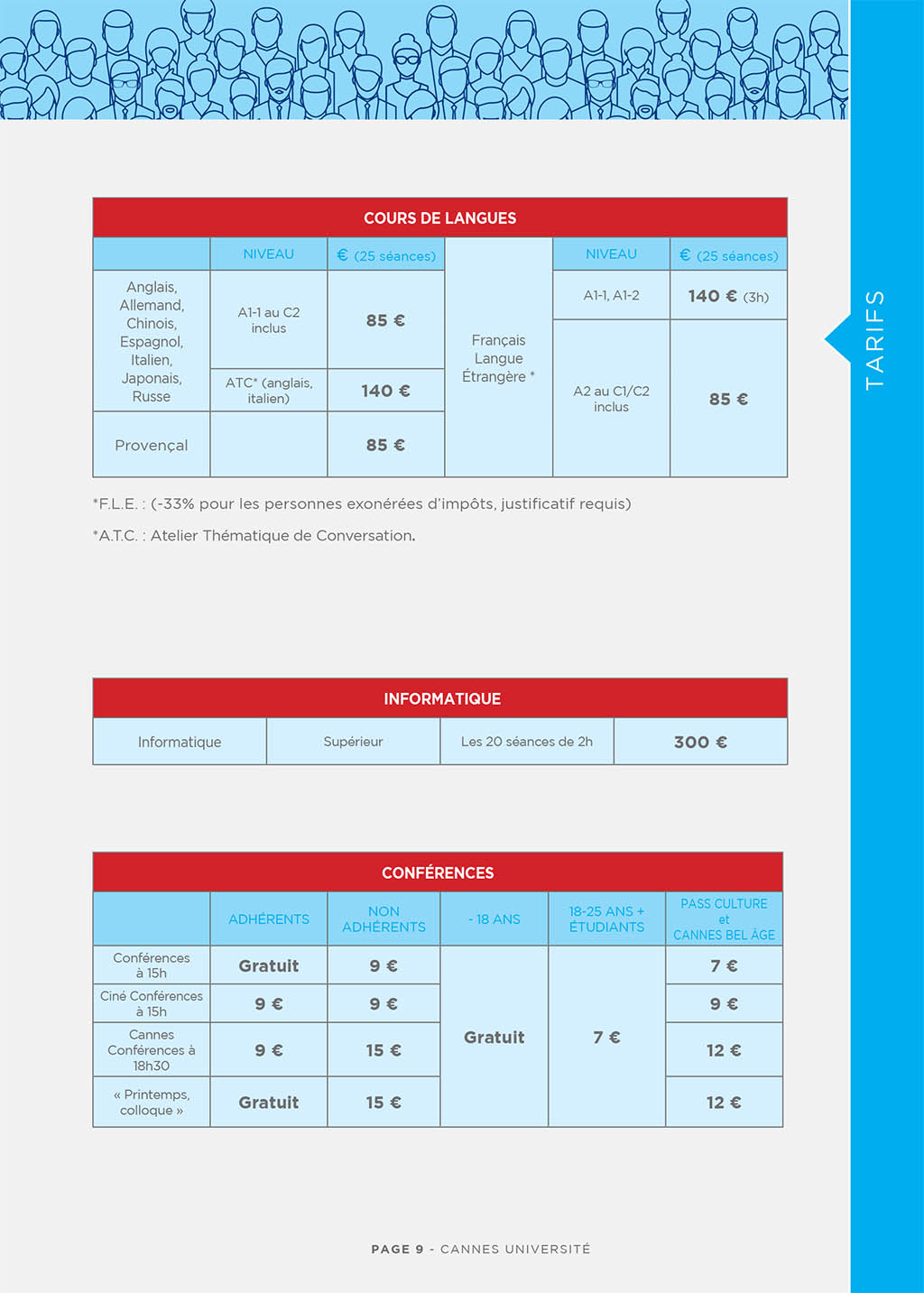 T-94967_CANNES UNIVERSITE Brochure Saison 2021/2022.indd